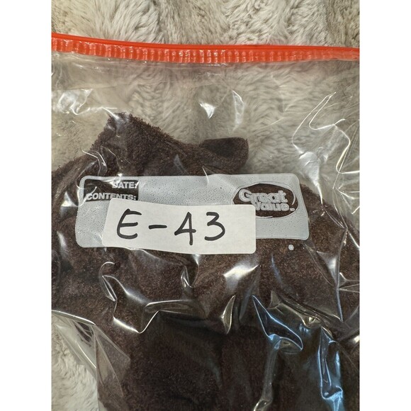 Double zero fuzzy soft long sleeve sweater shirt Brown large Mock Neck - Picture 7 of 8